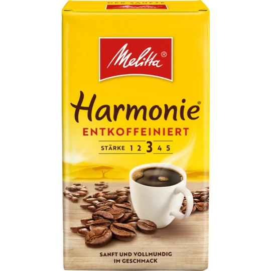 Melitta Kaffee Harmonie Entkoffeiniert Gemahlen 500G 1 Melitta Kaffee Harmonie Entkoffeiniert Gemahlen 500G