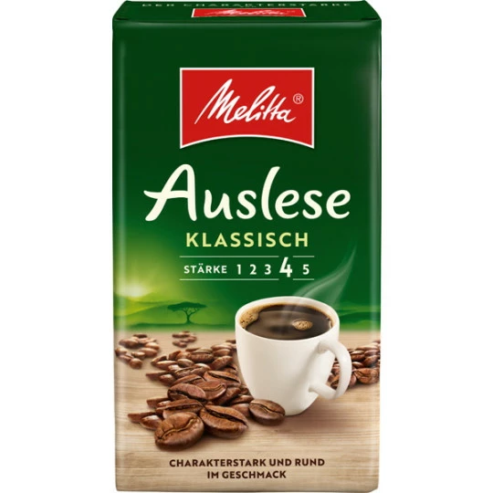 Melitta Kaffee Auslese Klassisch Gemahlen 500G 1 Melitta Kaffee Auslese Klassisch Gemahlen 500G