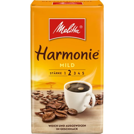 Melitta Kaffee Harmonie Mild Gemahlen 500G 1 Melitta Kaffee Harmonie Mild Gemahlen 500G