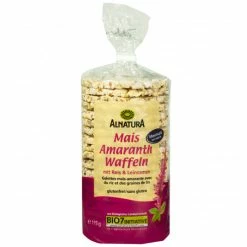 Alnatura Bio Mais Amaranth Waffeln Mit Reis & Leinsamen 115G