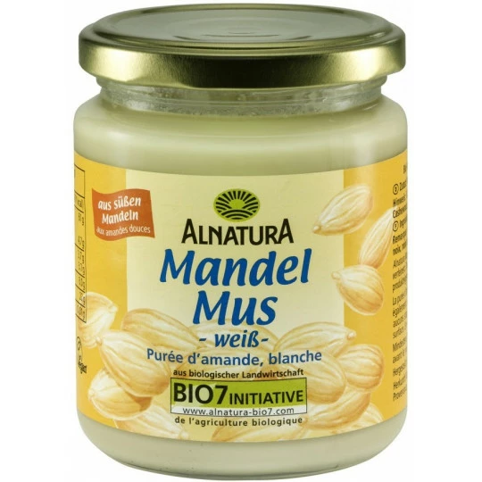 Alnatura Bio Mandelmus Weiß 250G 1 Alnatura Bio Mandelmus Weiß 250G