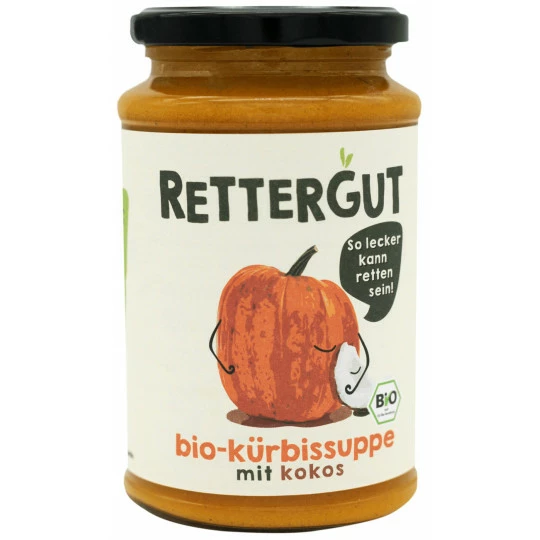 Rettergut Bio Kürbissuppe Mit Kokos 375ML 1 Rettergut Bio Kürbissuppe Mit Kokos 375ML