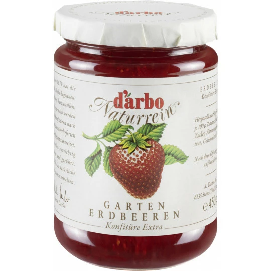 Darbo Konfitüre Naturrein Extra Garten Erdbeeren 450G 1 Darbo Konfitüre Naturrein Extra Garten Erdbeeren 450G
