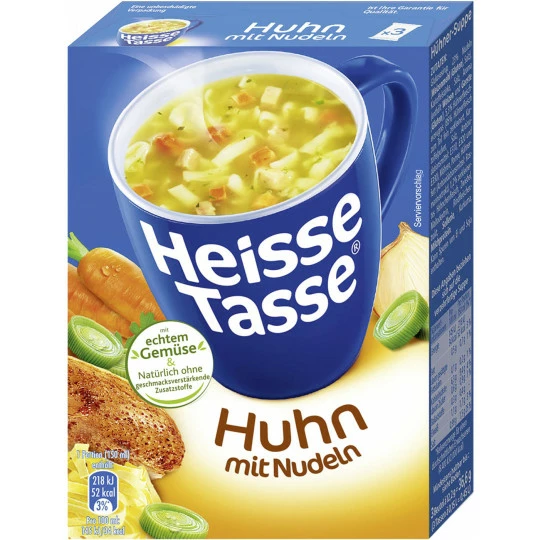 Heisse Tasse Huhn Mit Nudeln Suppe 36,6G 1 Heisse Tasse Huhn Mit Nudeln Suppe 36,6G