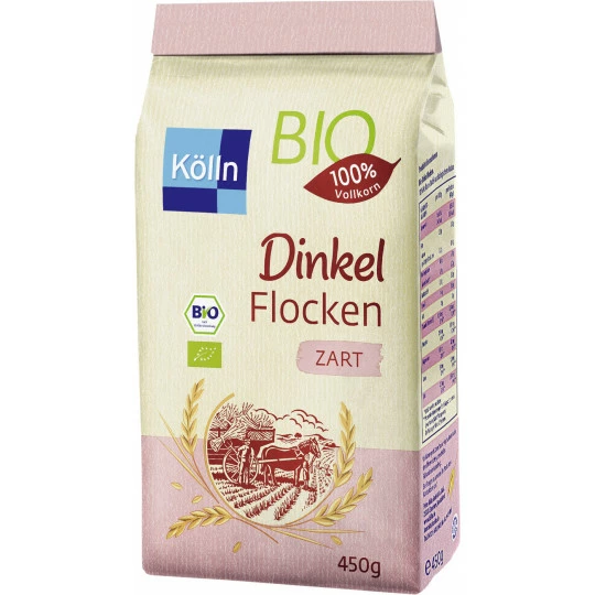 Kölln Bio Dinkelkorn Flocken Zart 450G 1 Kölln Bio Dinkelkorn Flocken Zart 450G