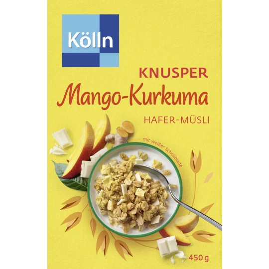 Kölln Müsli Knusper Mango-Kurkuma 450G 1 Kölln Müsli Knusper Mango-Kurkuma 450G