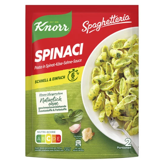 Knorr Spaghetteria Spinaci 160G 1 Knorr Spaghetteria Spinaci 160G