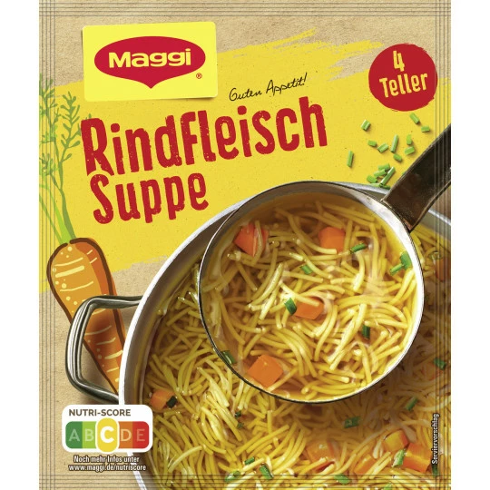 Maggi Guten Appetit Rindfleisch Suppe Ergibt 1L 1 Maggi Guten Appetit Rindfleisch Suppe Ergibt 1L