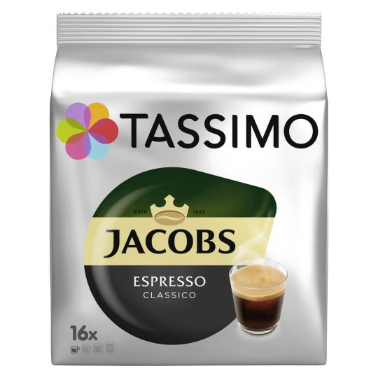 Tassimo Jacobs Kaffee Espresso Classico 16ST 118,4G 1 Tassimo Jacobs Kaffee Espresso Classico 16ST 118,4G