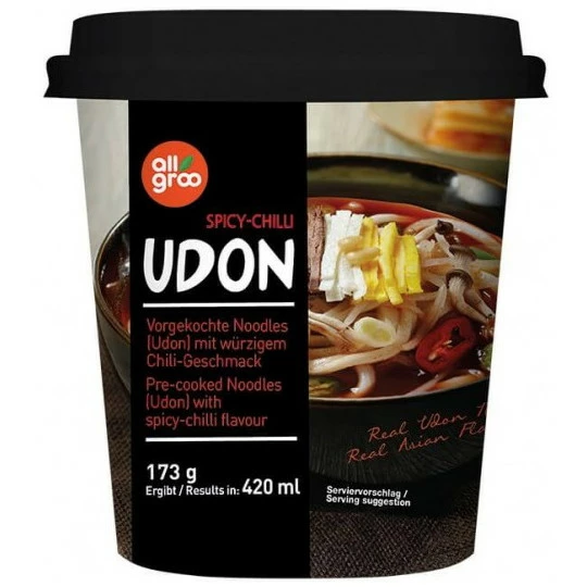 Allgroo Udon Cup-Nudeln Chili 173G 1 Allgroo Udon Cup-Nudeln Chili 173G